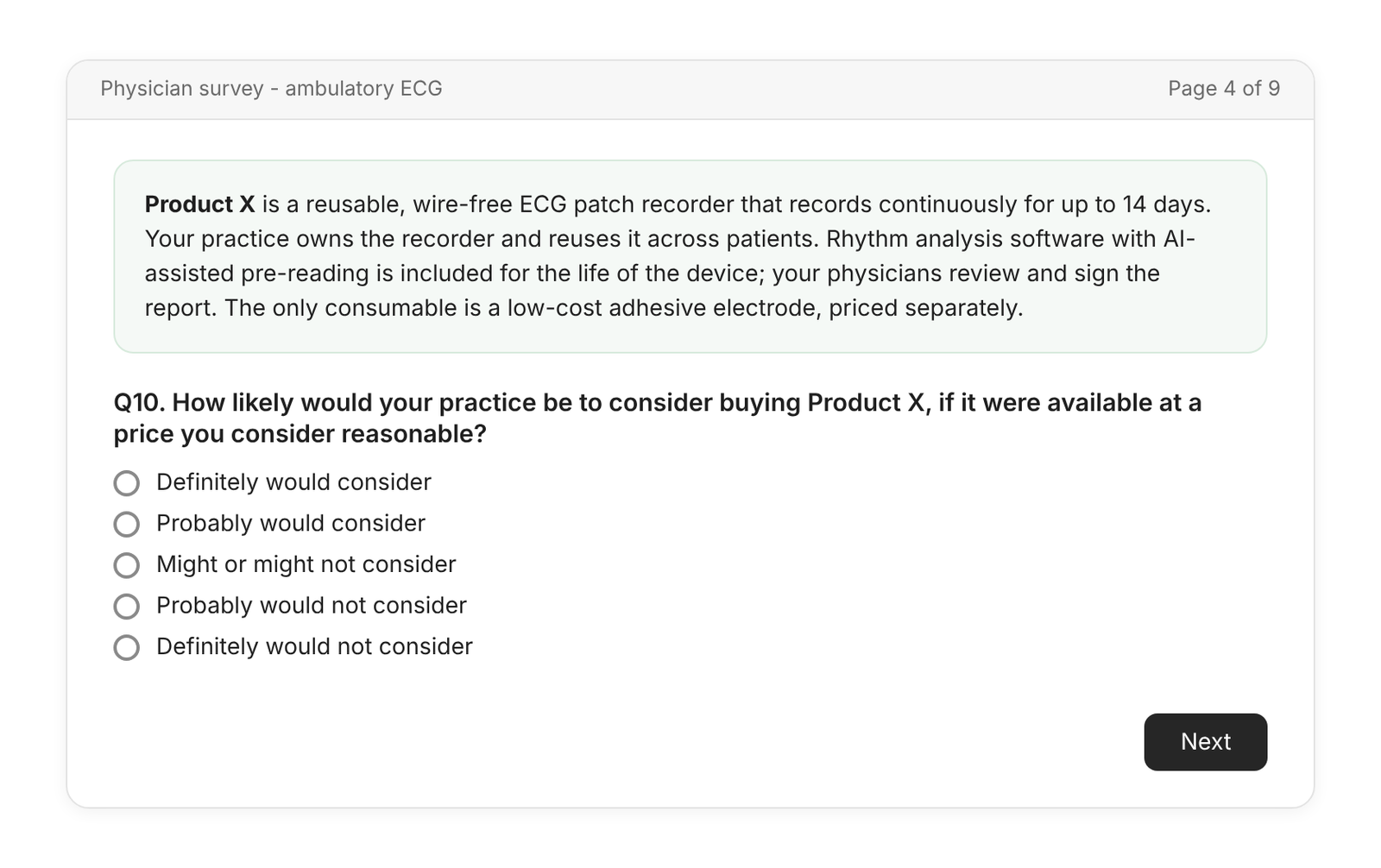 Concept and consideration question